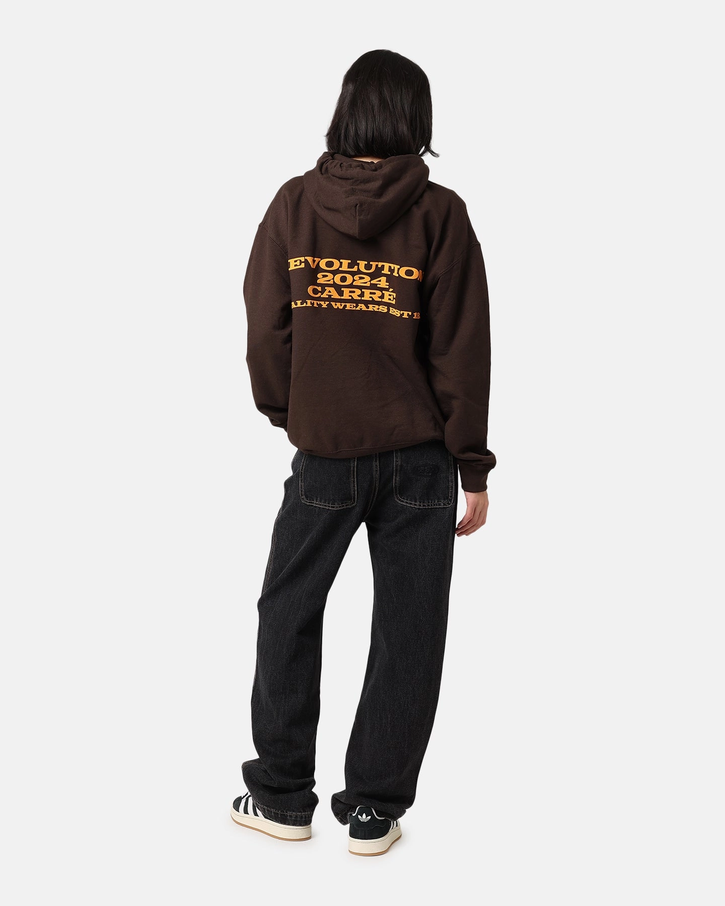 Advertise anti static Carre Rev 24 Hoodie Brown