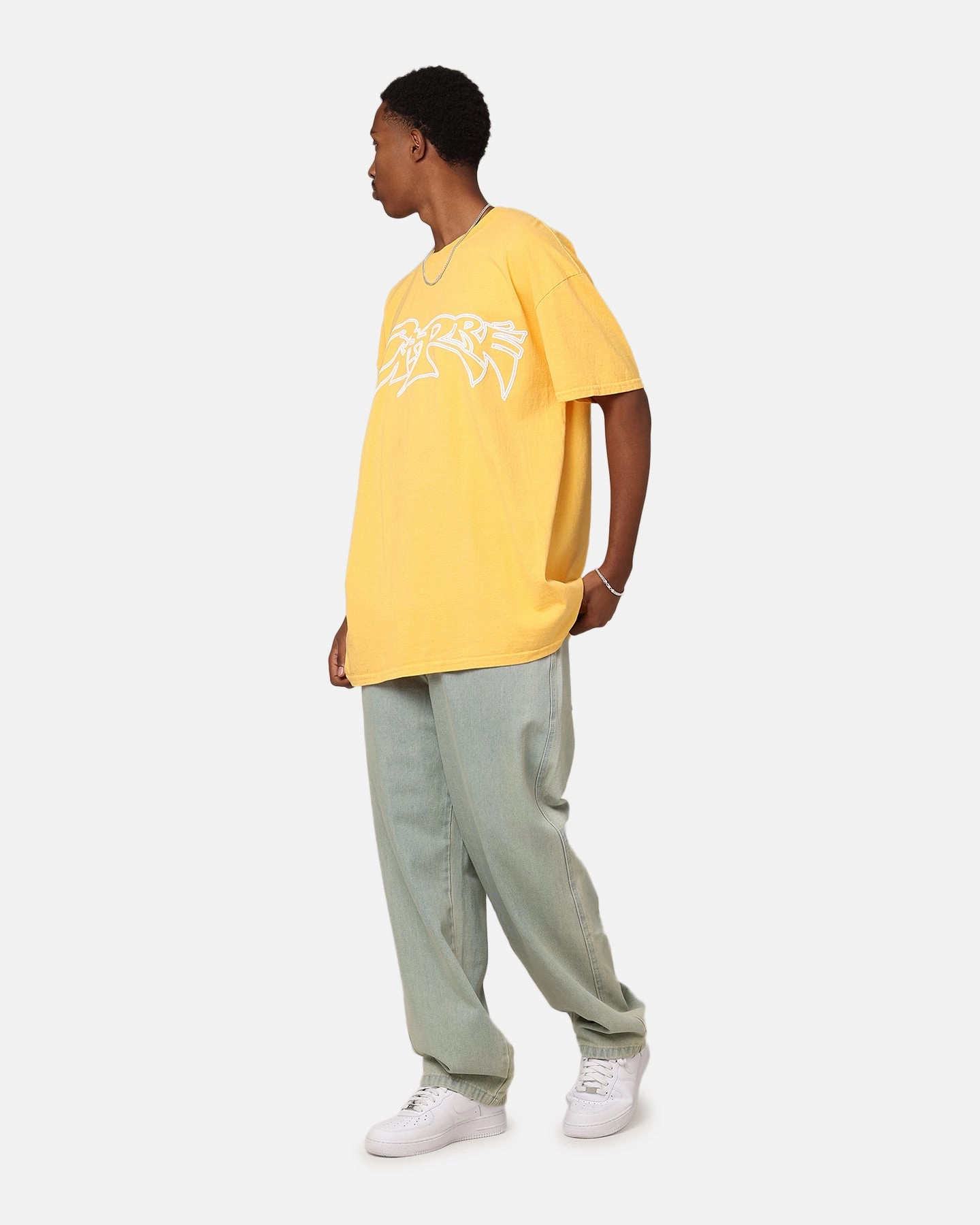 Carre Rev 24 T-Shirt Yellow Taped Neckline Adjustable Hem