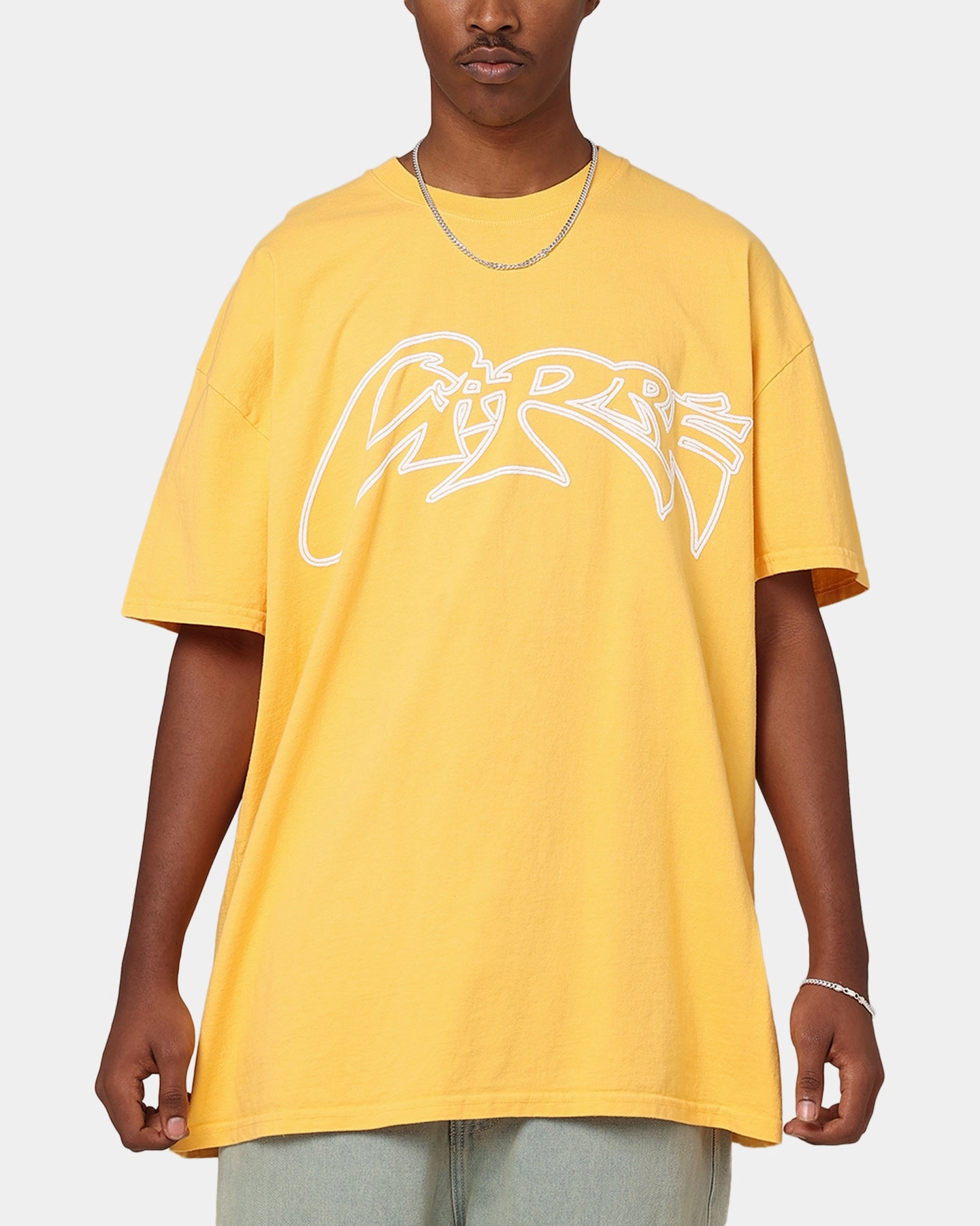 Carre Rev 24 T-Shirt Yellow Abstract print Office Attire