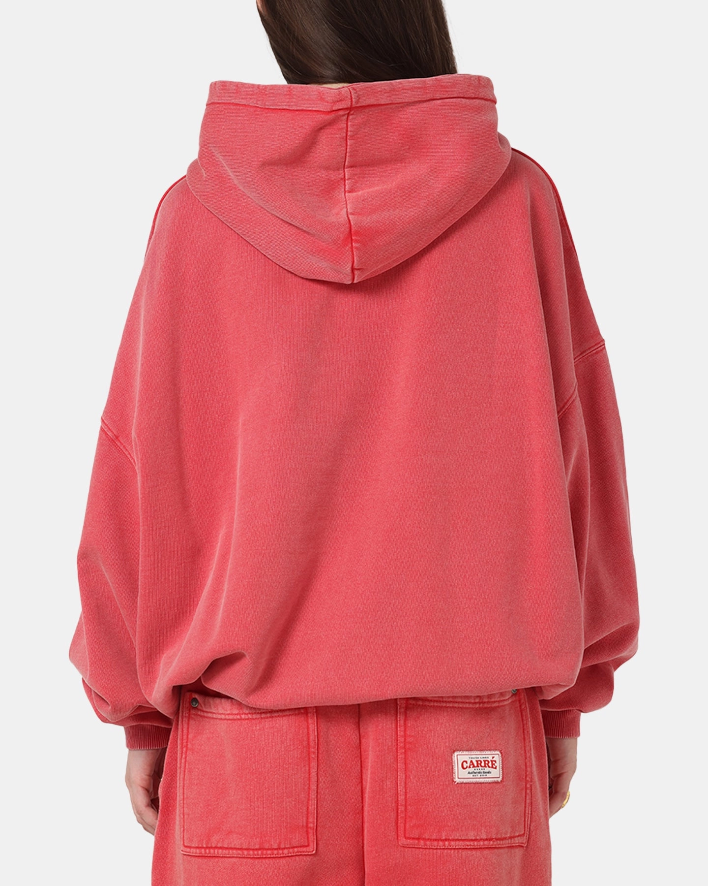 Carre Rivet Hoodie Pigment Washed single layer