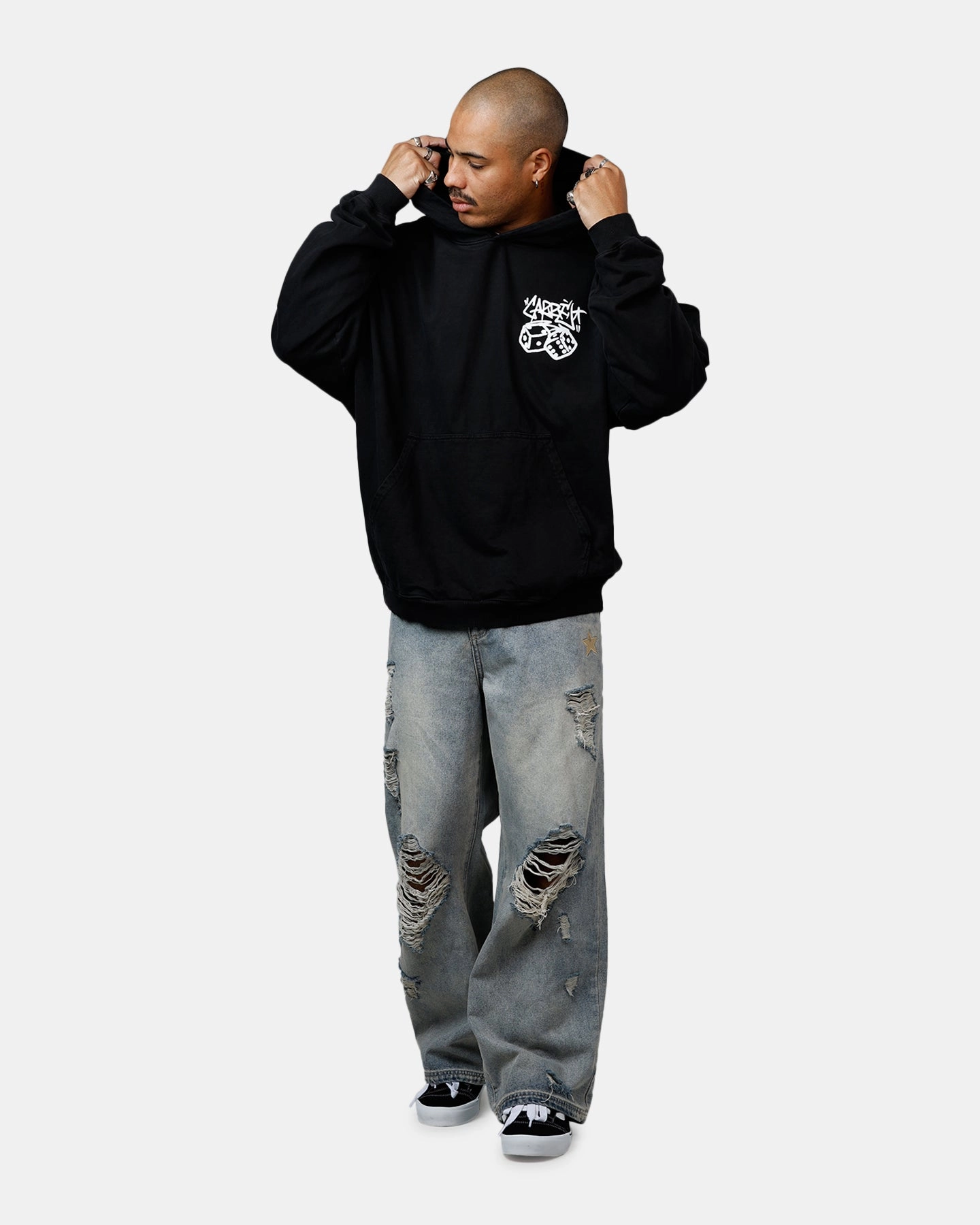 Vanity Carre Rolling Worldwide Hoodie Black