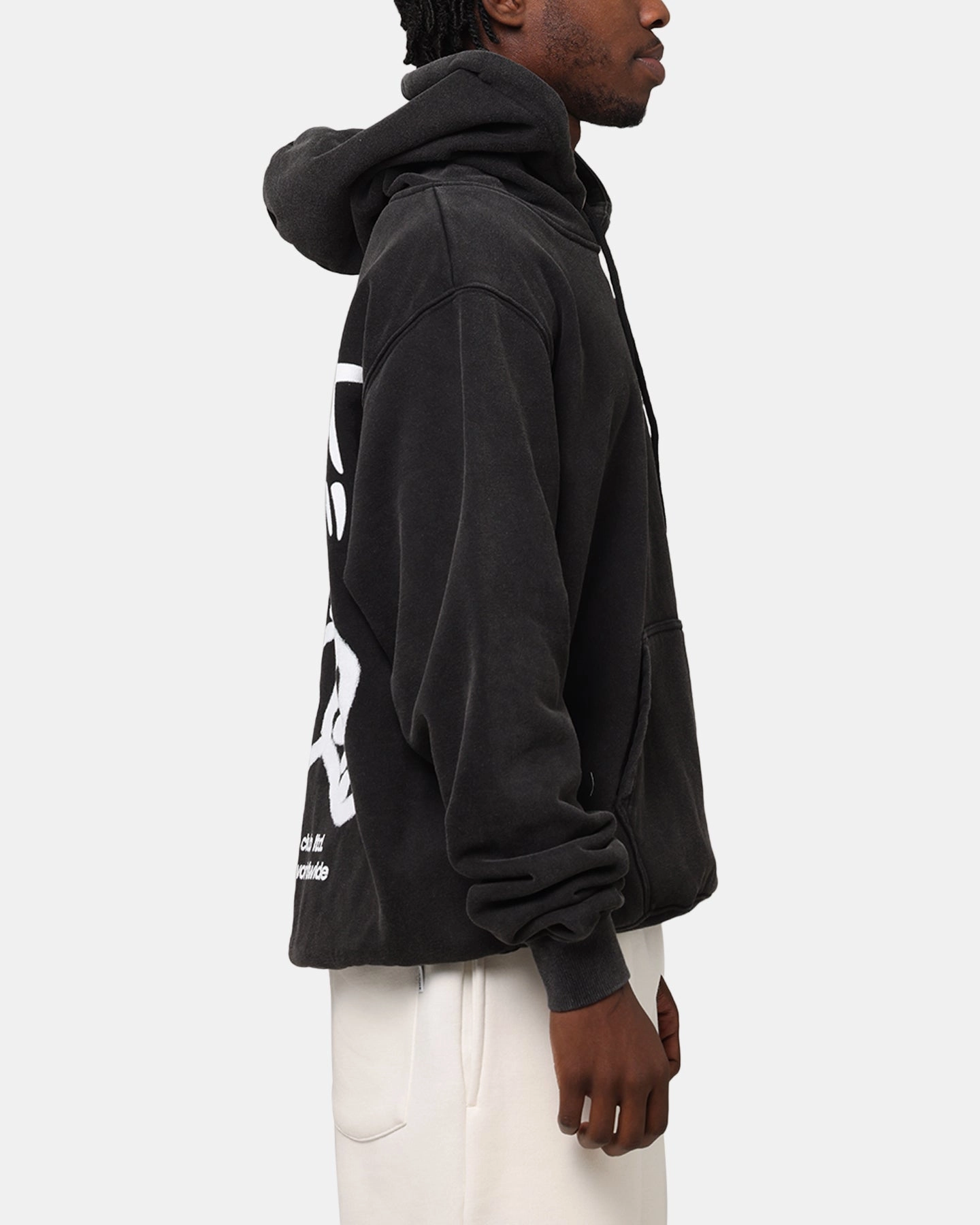 Carre Rolling Worldwide Hoodie Vintage Black Fray Resistant Finish beach bonfire