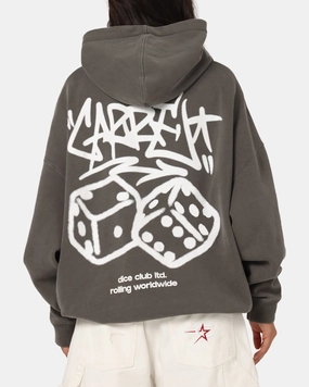 Weightless Construction Carre Rolling Worldwide Hoodie Washed Charcoal