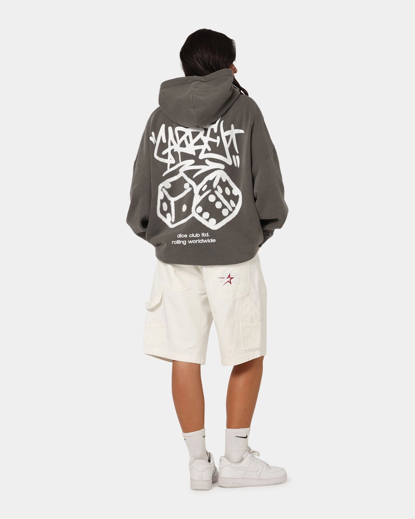 special - occasion wear Carre Rolling Worldwide Hoodie Washed Charcoal