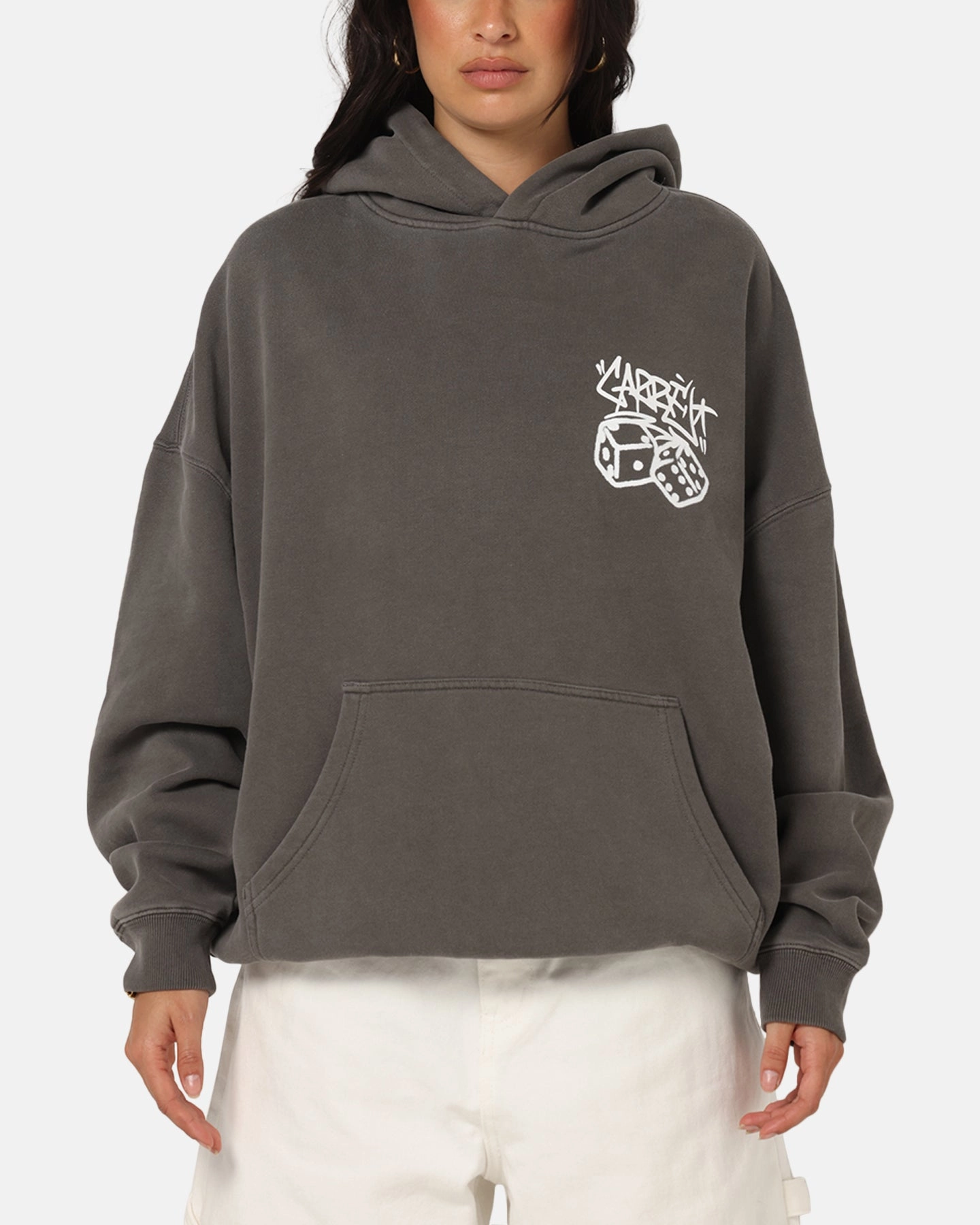 Ticket Carre Rolling Worldwide Hoodie Washed Charcoal