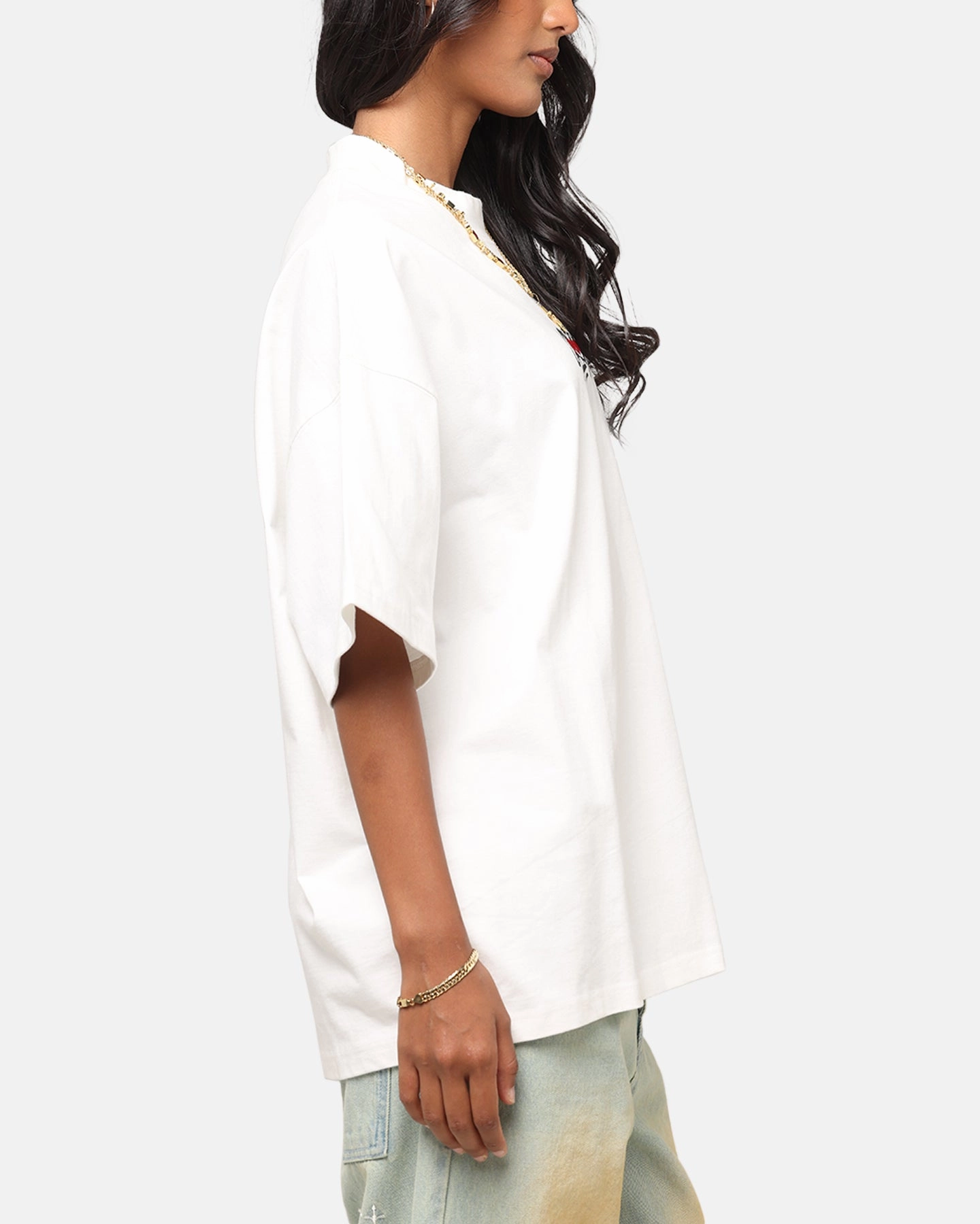 Layering Options Quality Layer Carre Romance T-Shirt Off White