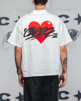 Carre Romance T-Shirt Off White Classic Layering Stylish