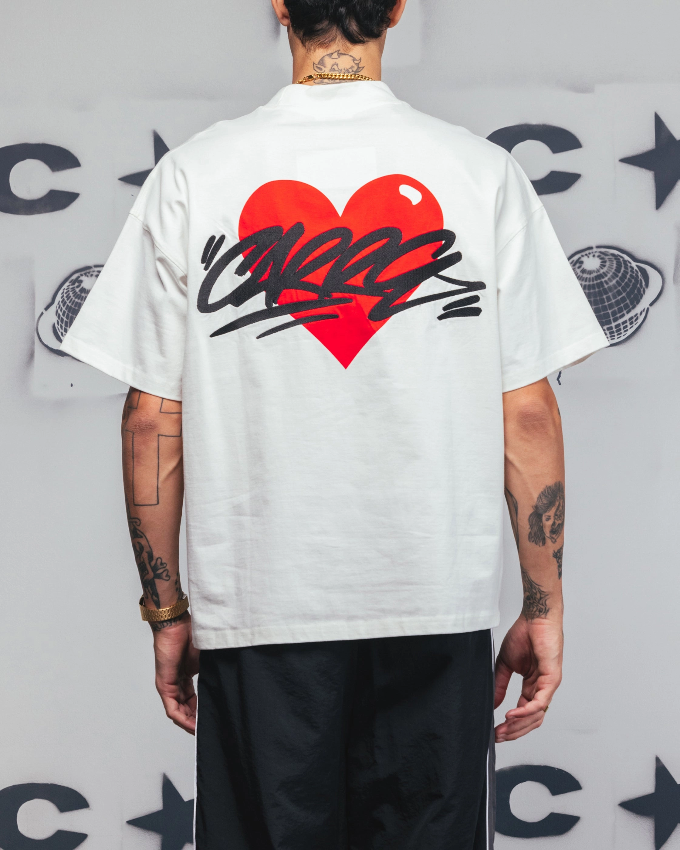 Carre Romance T-Shirt Off White Classic Layering Stylish