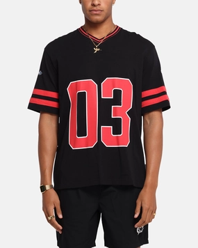 outdoor concert Carre Rose Football T-Shirt Black/Red