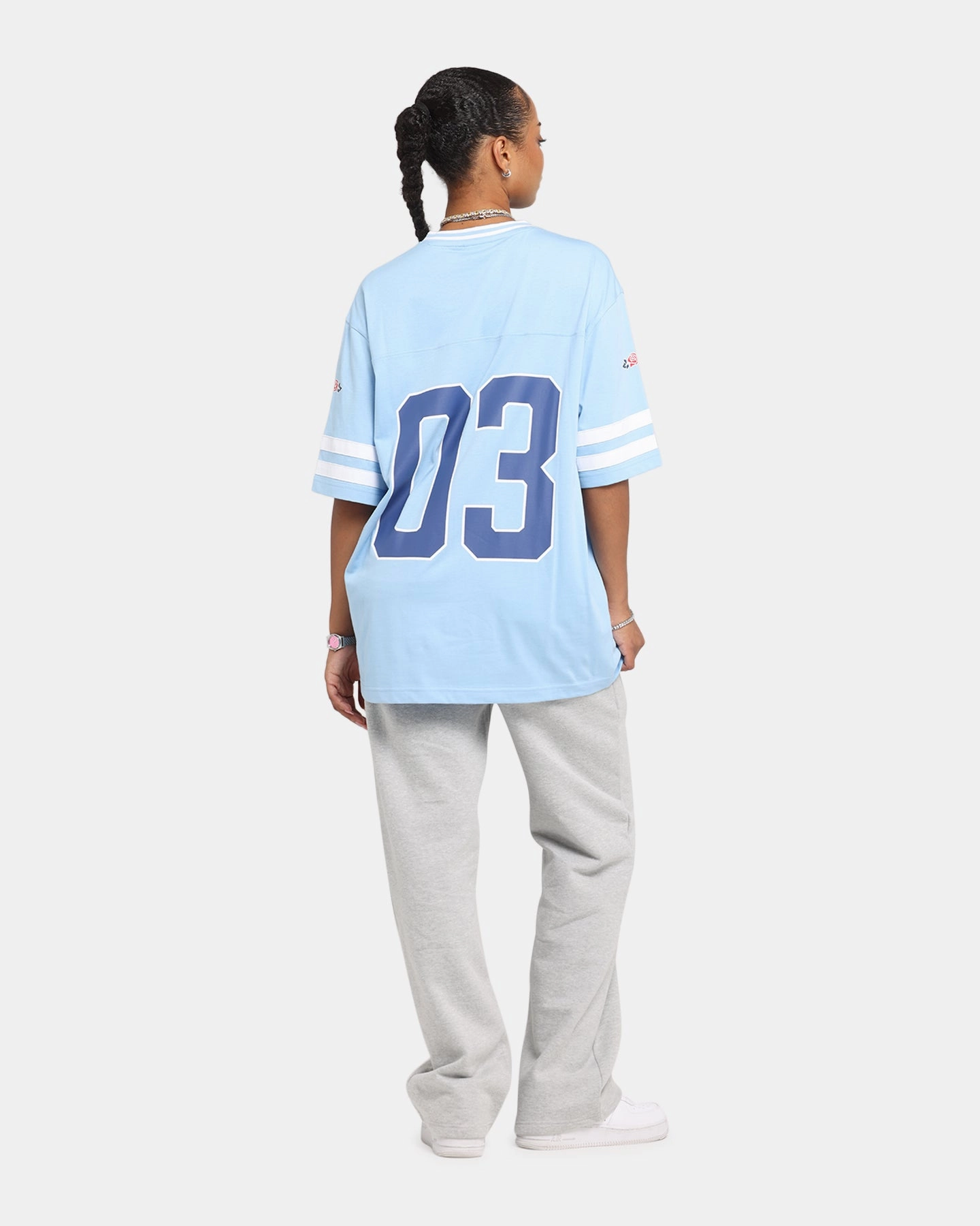 Carre Rose Football T-Shirt Light Blue Breathable Comfort comfortable option