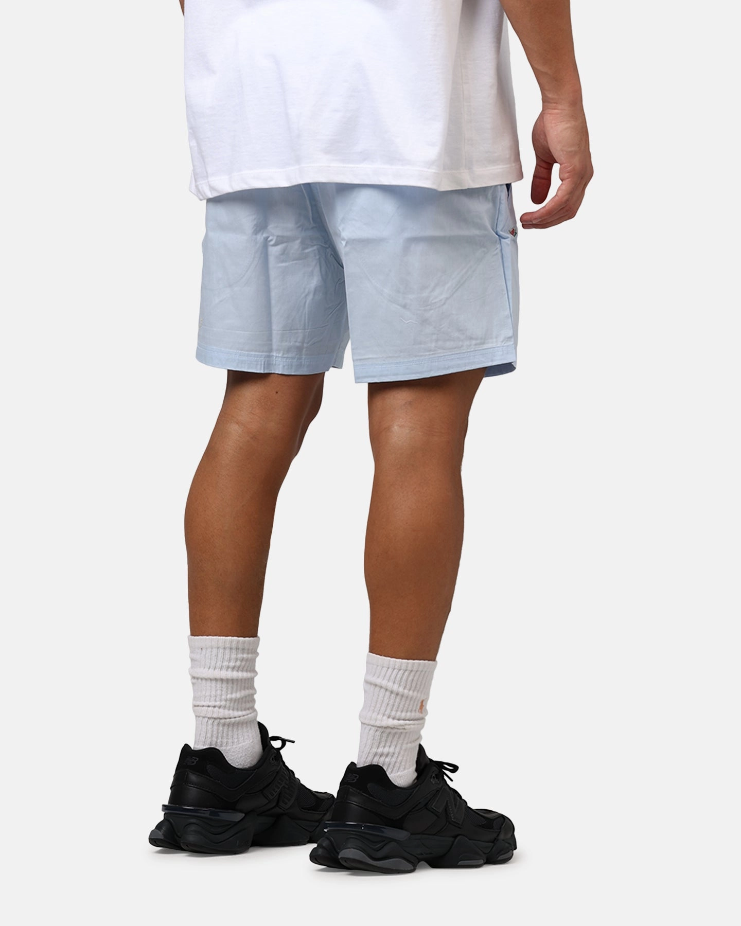 Exclusive Design Carre Rosebud Beach Shorts Light Blue