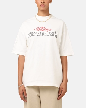 Carre Rosebud Mock Neck T-Shirt Off White Workout