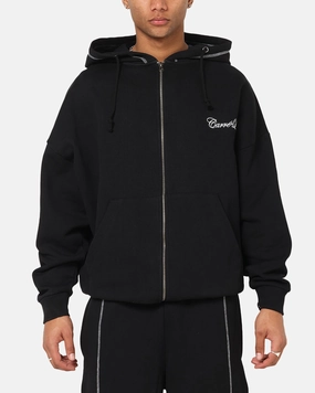cylindrical shape Moisture Control Fabric Carre Script Hoodie Black
