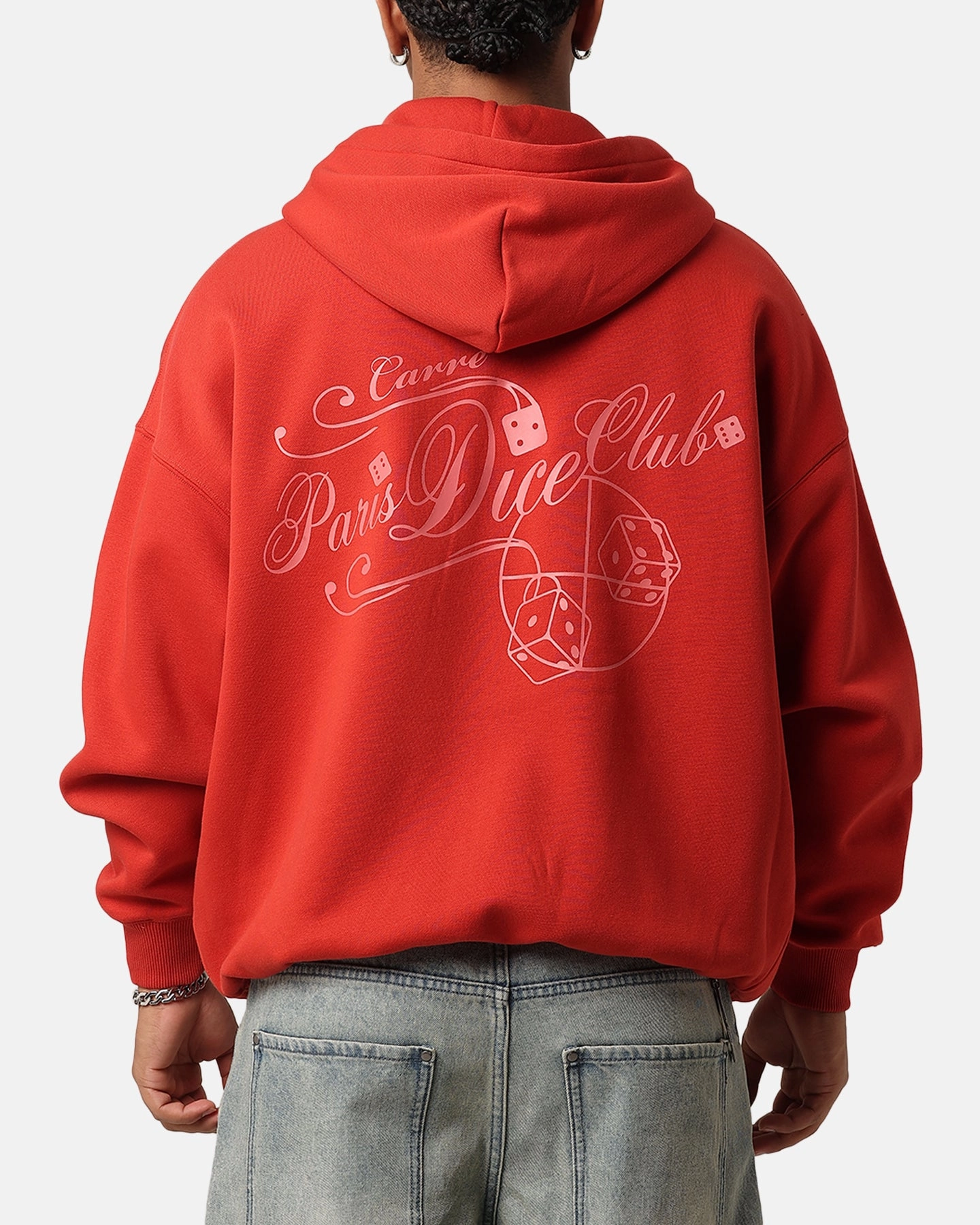 Carre Shoot Out Full Zip Hoodie Red Lightweight Padding