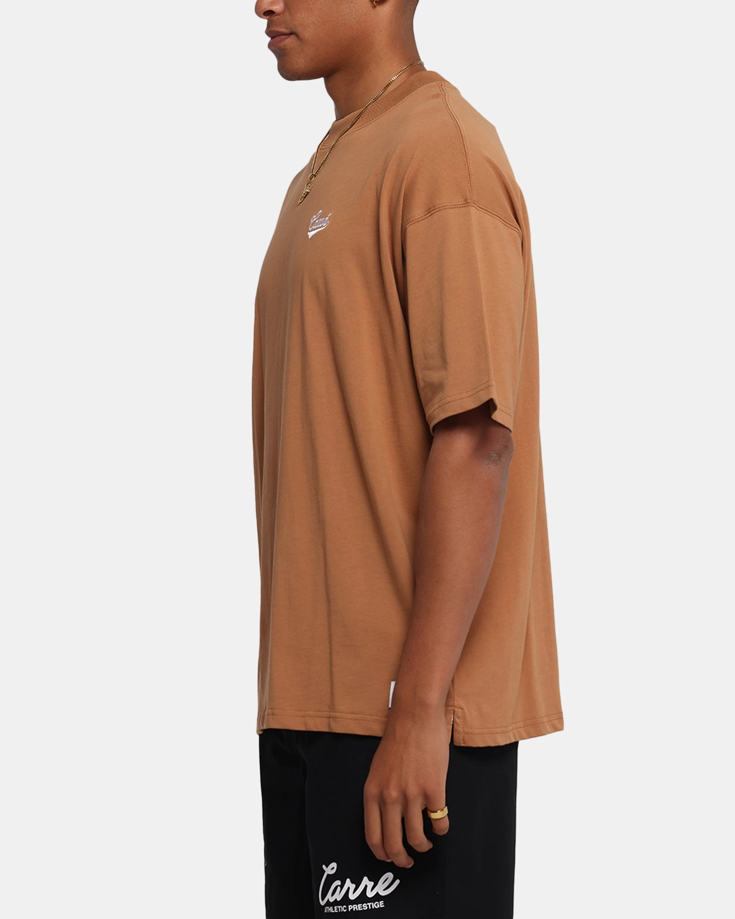 Premium Material Carre Simplicit?? CLS T-Shirt Brown