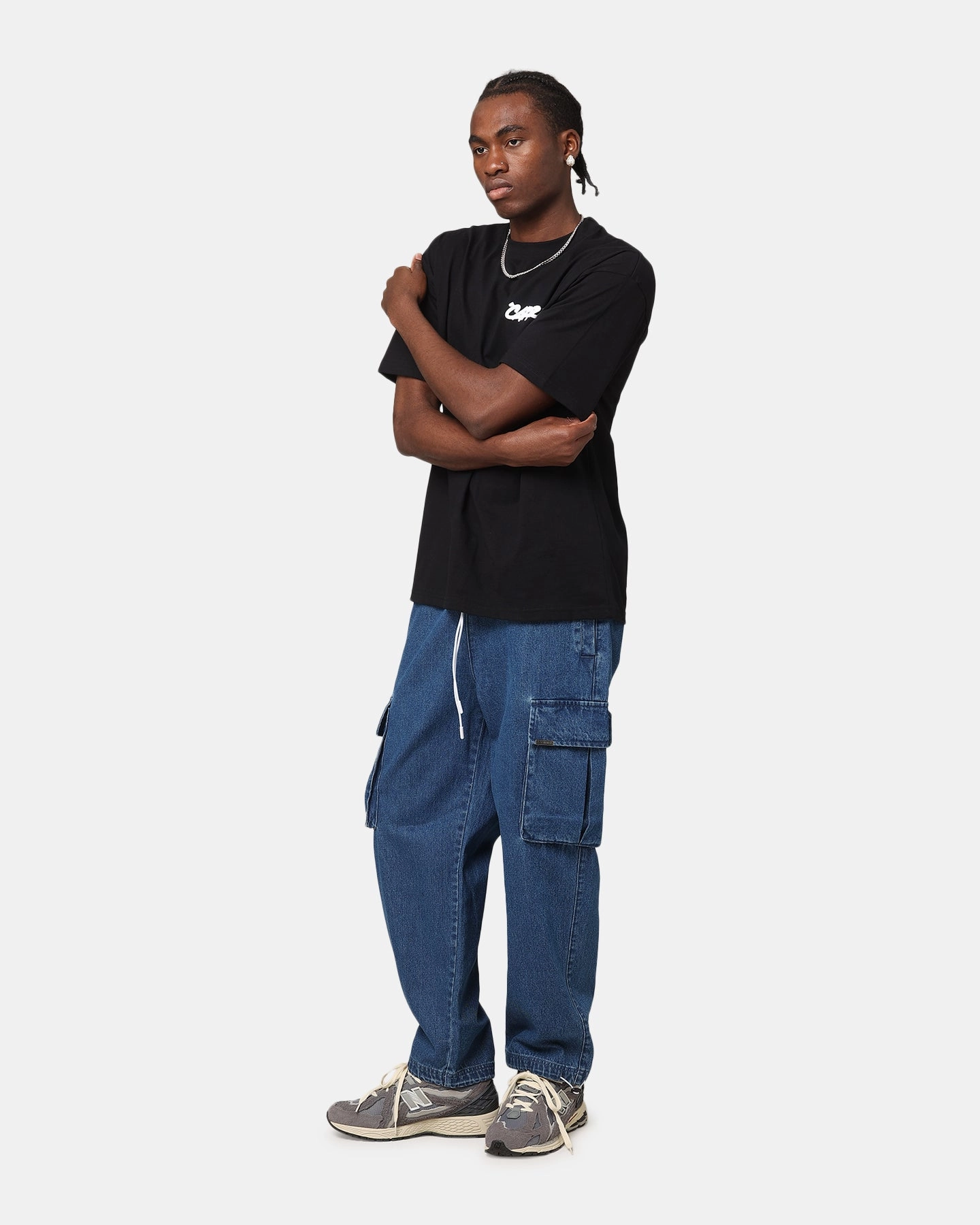 Carre Smashed Drop T-Shirt Black City Outfit