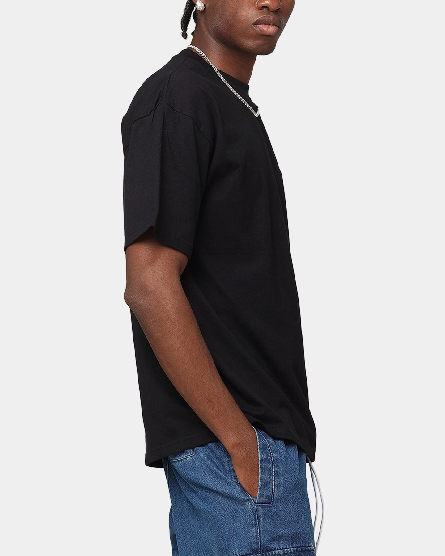 Carre Smashed Drop T-Shirt Black Light and Comfortable