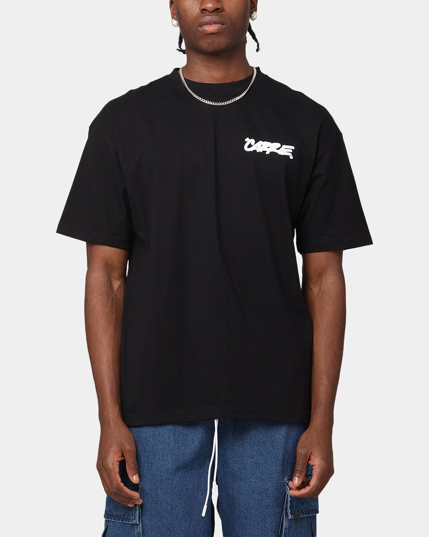 Carre Smashed Drop T-Shirt Black Travel Style Trend
