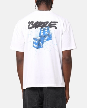 Easy-to-Style Top Carre Smashed Drop T-Shirt White