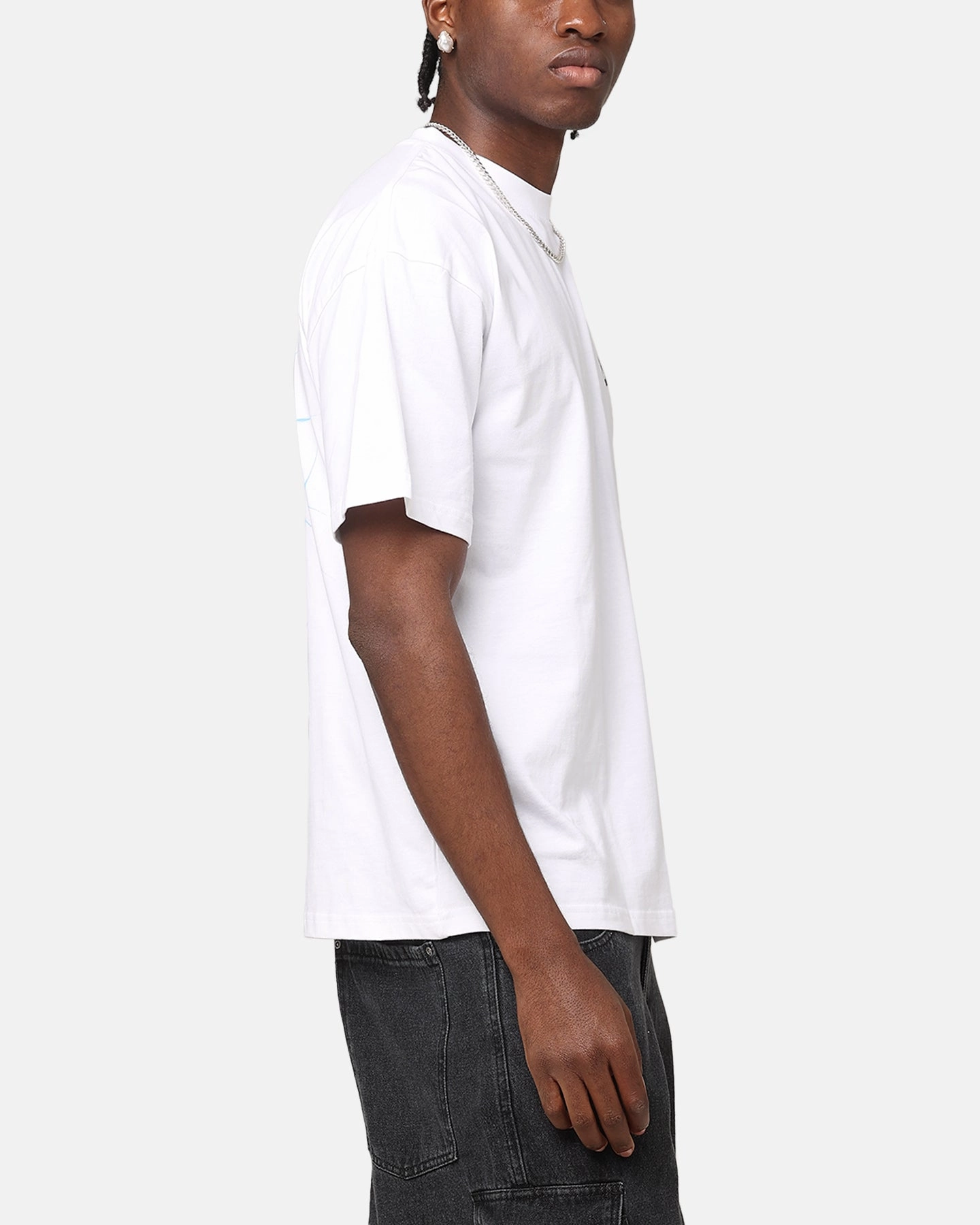 Carre Smashed Drop T-Shirt White TemperatureControl Fabric Timeless Must-Have
