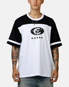 Carre Star Shooter Panelled T-Shirt Black/White Tight Fit
