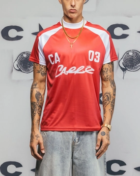Temperature Regulating Fabric Carre Striker Jersey T-Shirt Red/White