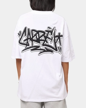 right size Carre Tagged Drop Shoulder T-Shirt White