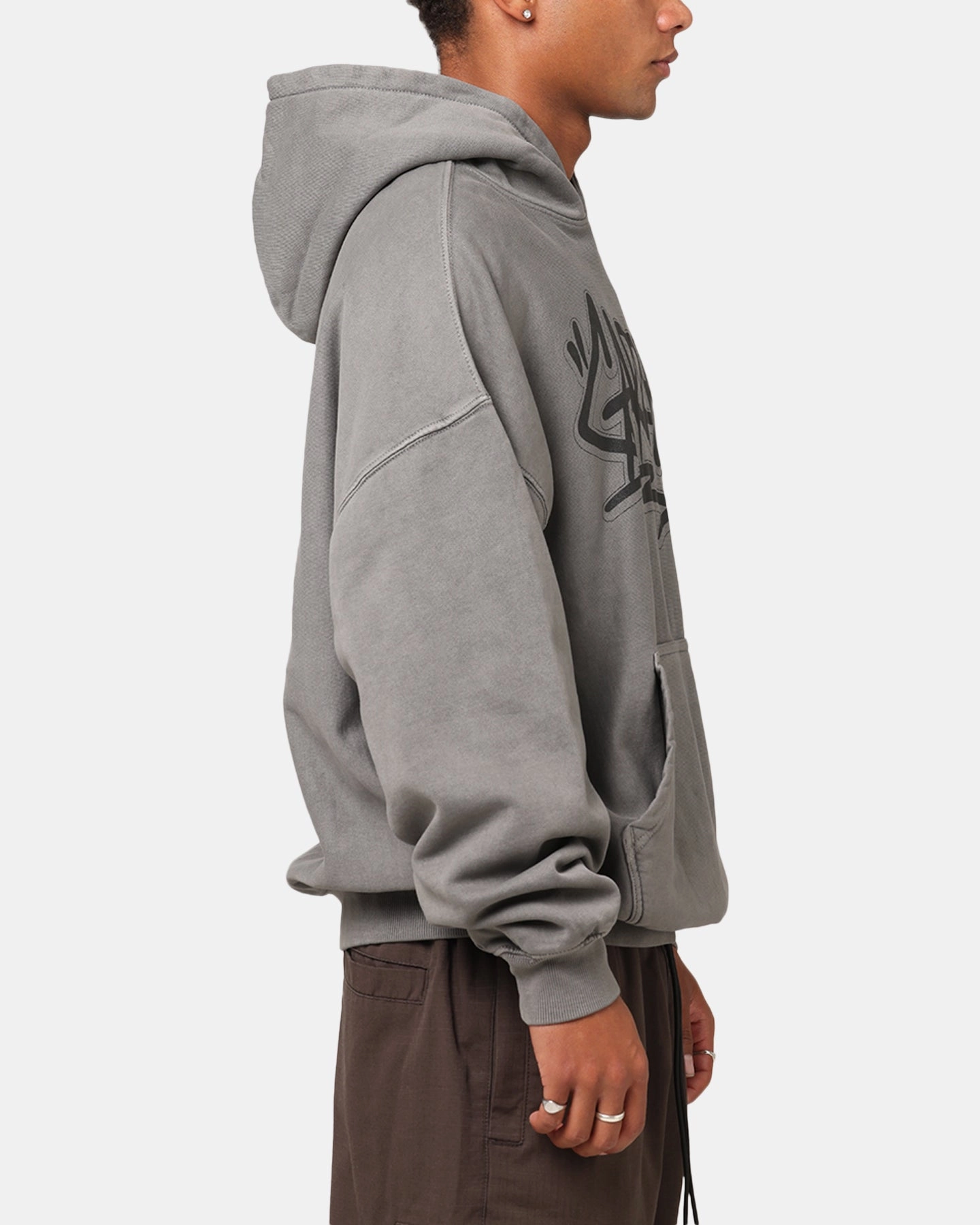 Carre Tagged Hoodie Washed Charcoal No Bulk