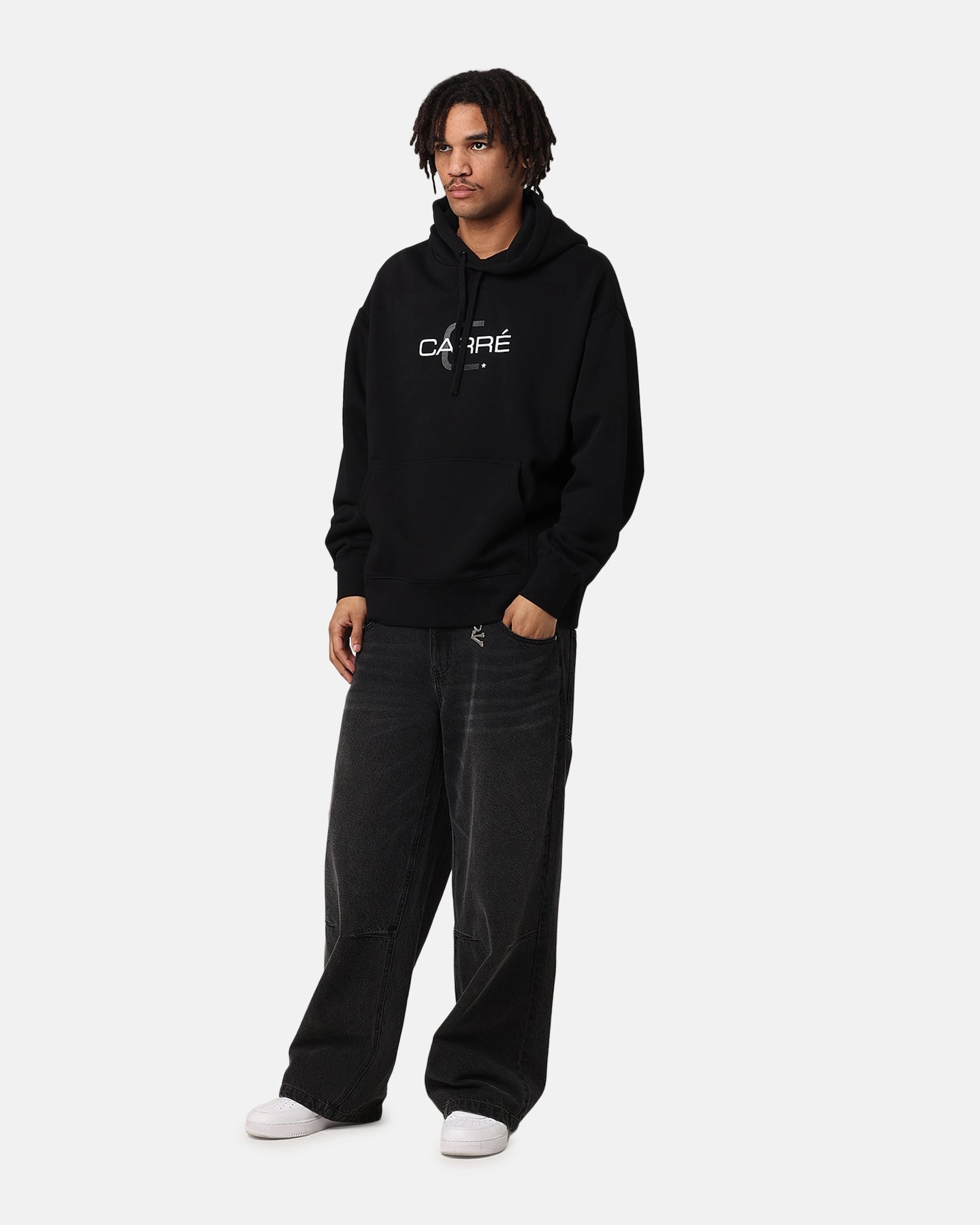Carre Tech C Hoodie Black Fleece Lined Interior Collar Options