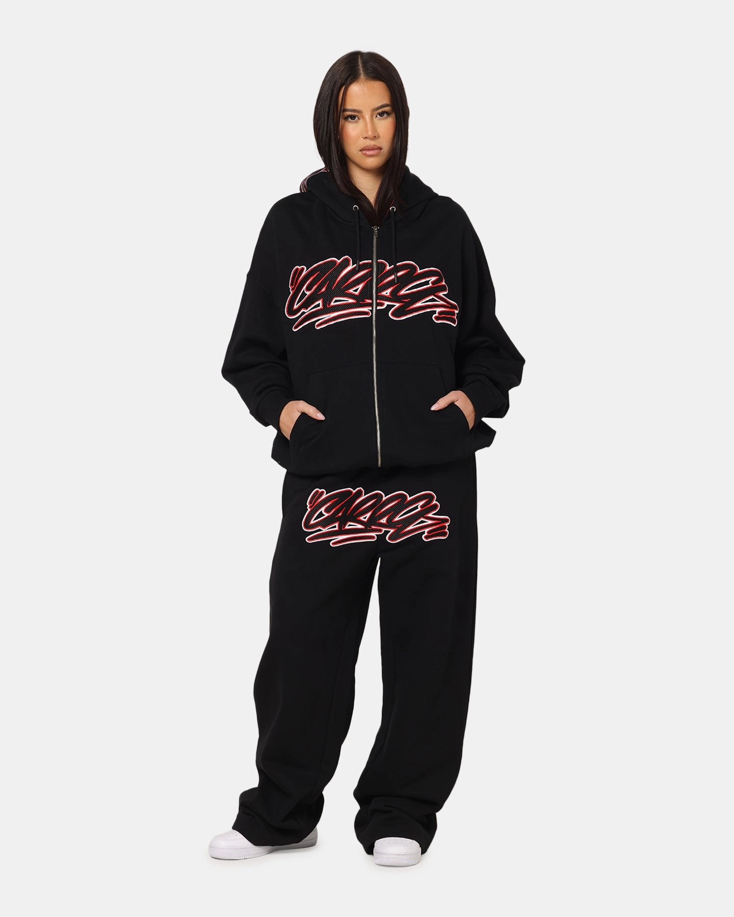 Sporty Touch Carre Terrace Trackpants Black