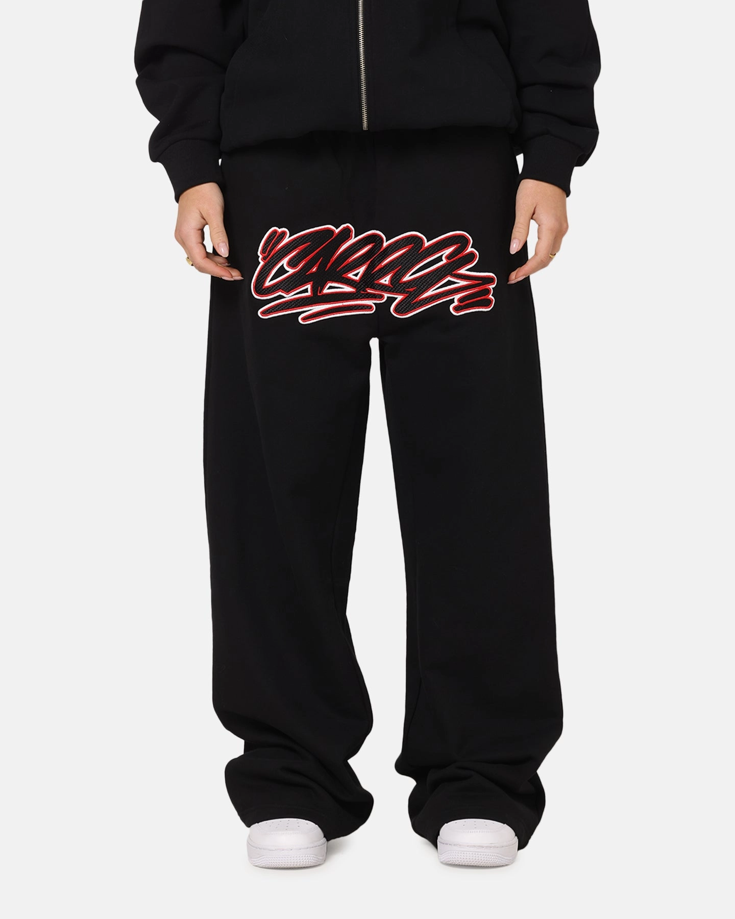 Light Fabric Carre Terrace Trackpants Black