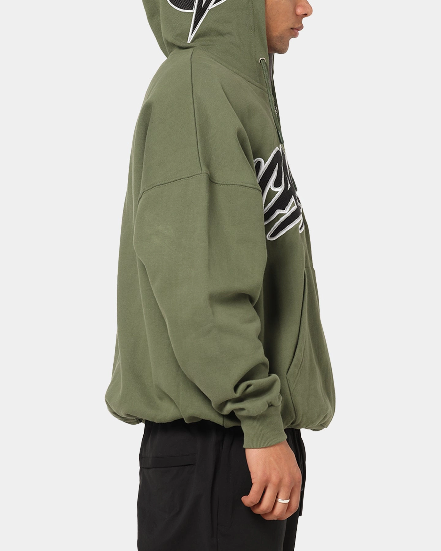 Carre Terrace Zip Hoodie Olive Urban - friendly Reinforced Side Seams