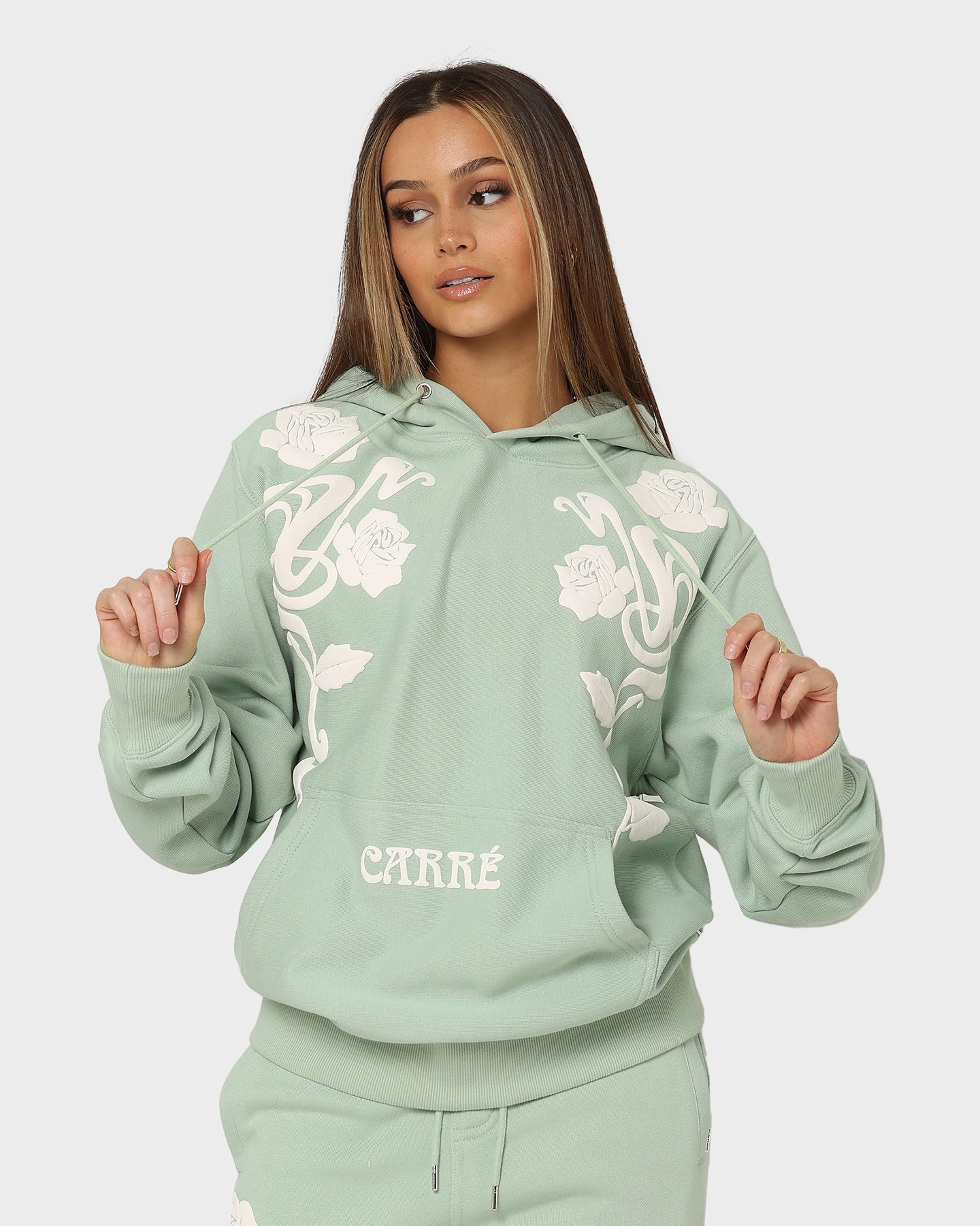 Versatile Design flight travel Carre Tourbillion CLS Hoodie Sage