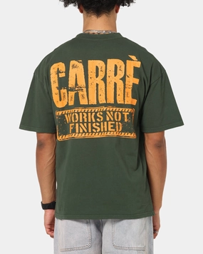 Easygoing Design Low carbon footprint Carre Trenches T-Shirt Pine Green