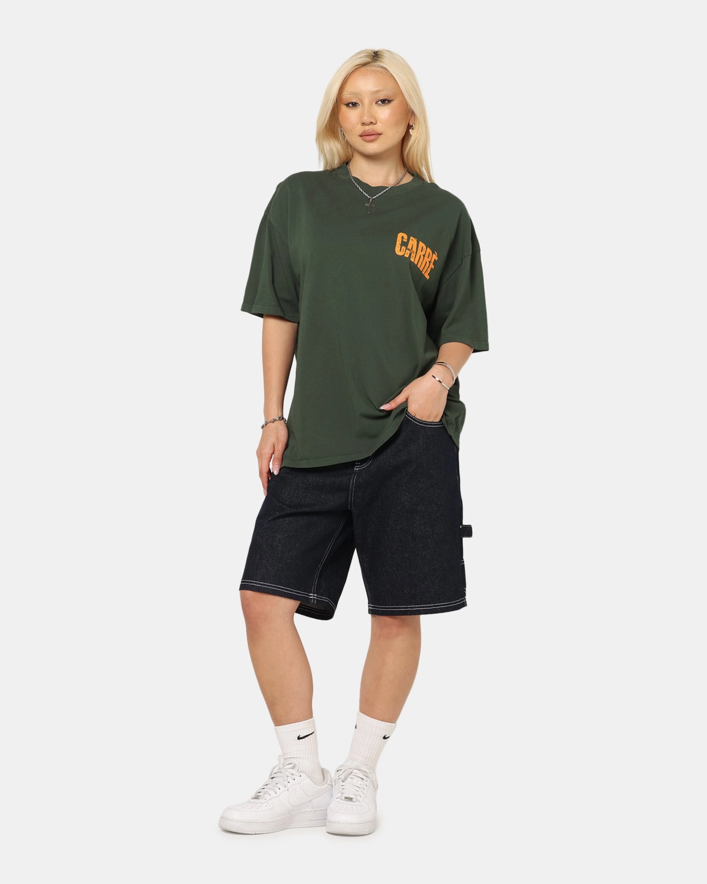 Carre Trenches T-Shirt Pine Green All-Purpose Comfort Outdoor Wear