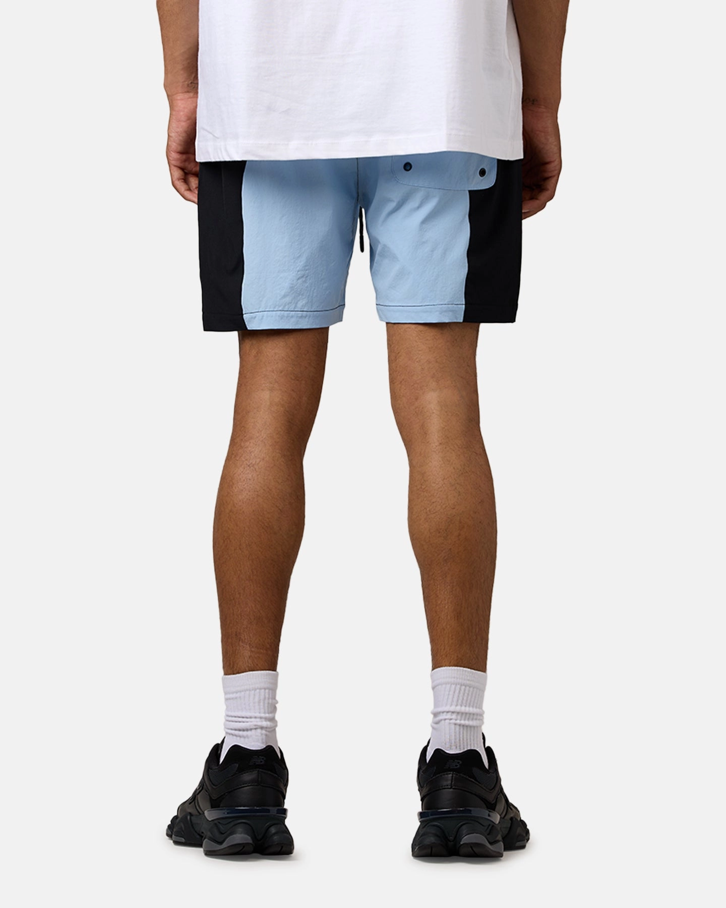Carre Two Tone Shorts Black/Light Blue Durable Material