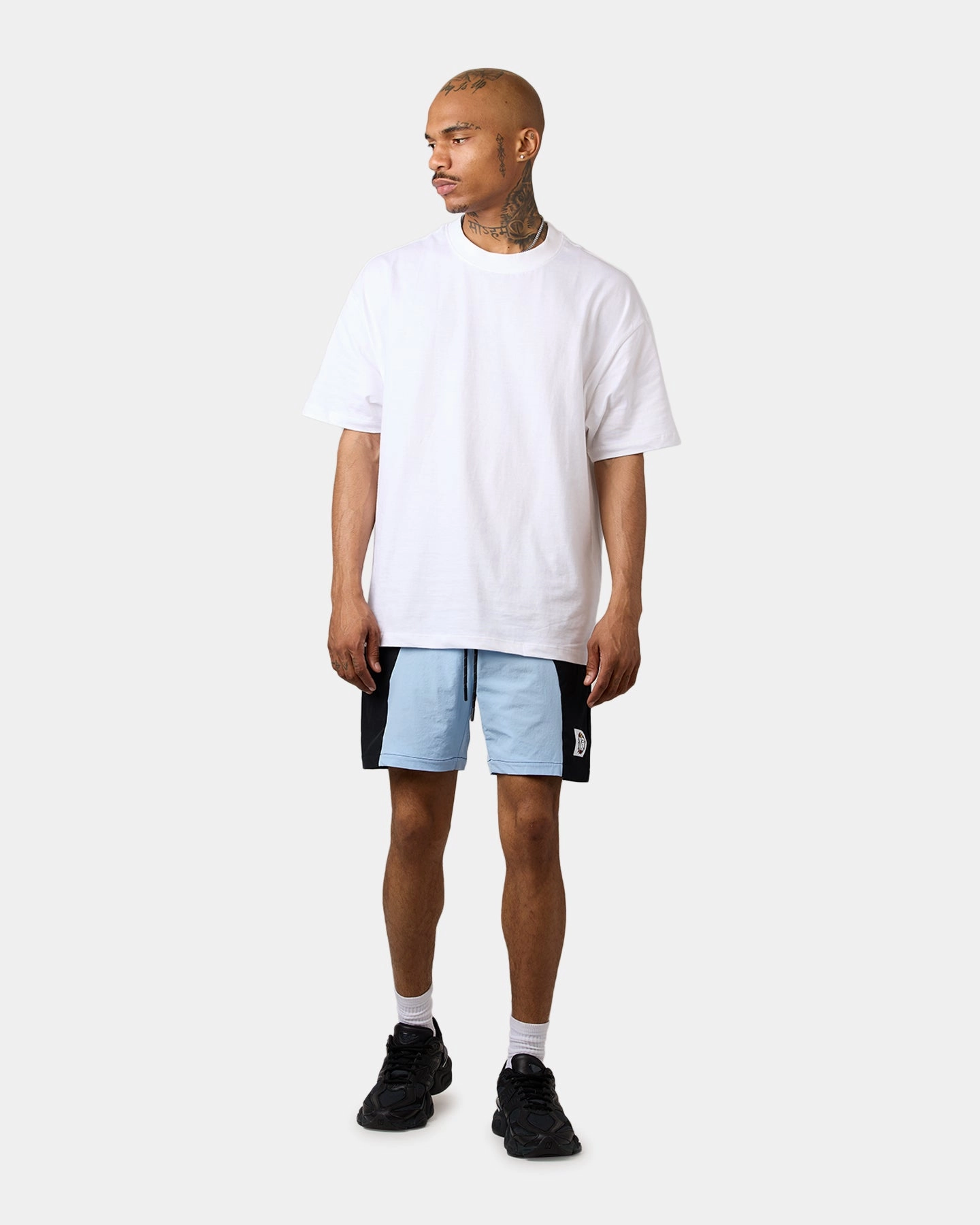 Carre Two Tone Shorts Black/Light Blue Ultra Soft Lining