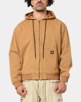 Carre Weathergear Jacket Washed Brown High Visibility Elements