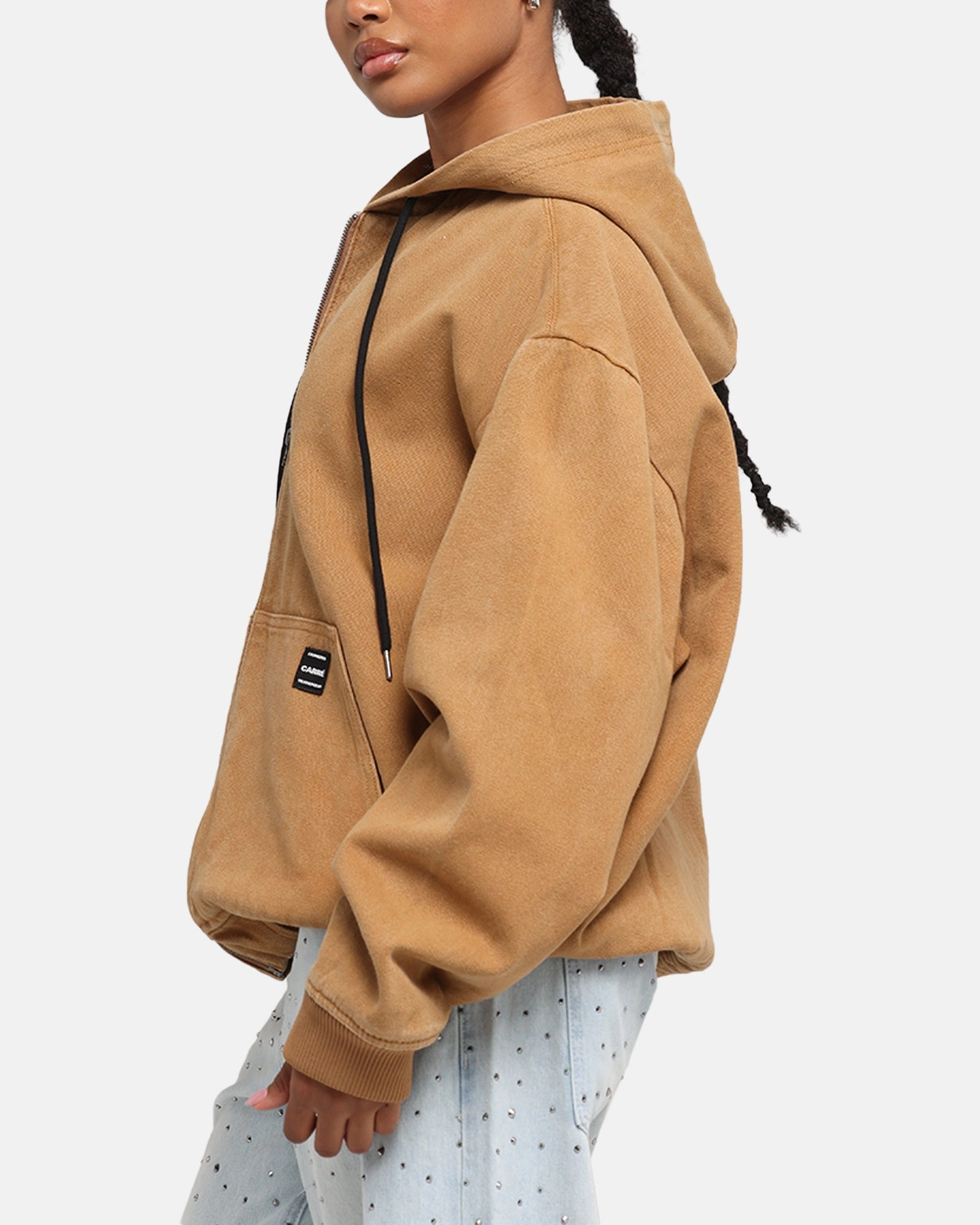 LaserCut Ventilation Zones Carre Weathergear Jacket Washed Brown