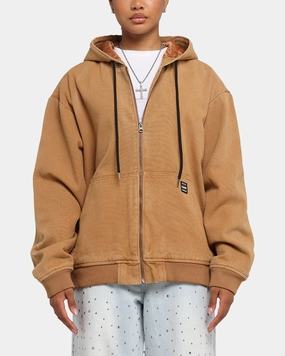 Street Style Carre Weathergear Jacket Washed Brown