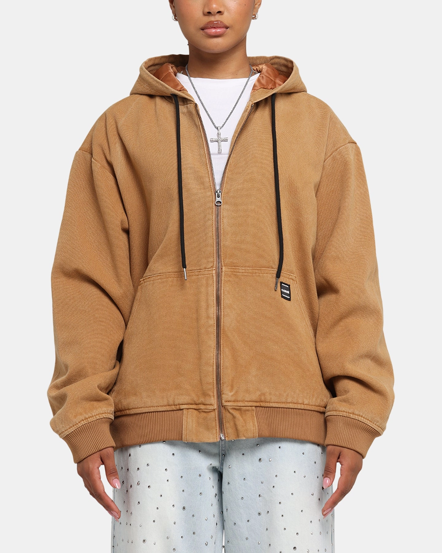 Street Style Carre Weathergear Jacket Washed Brown