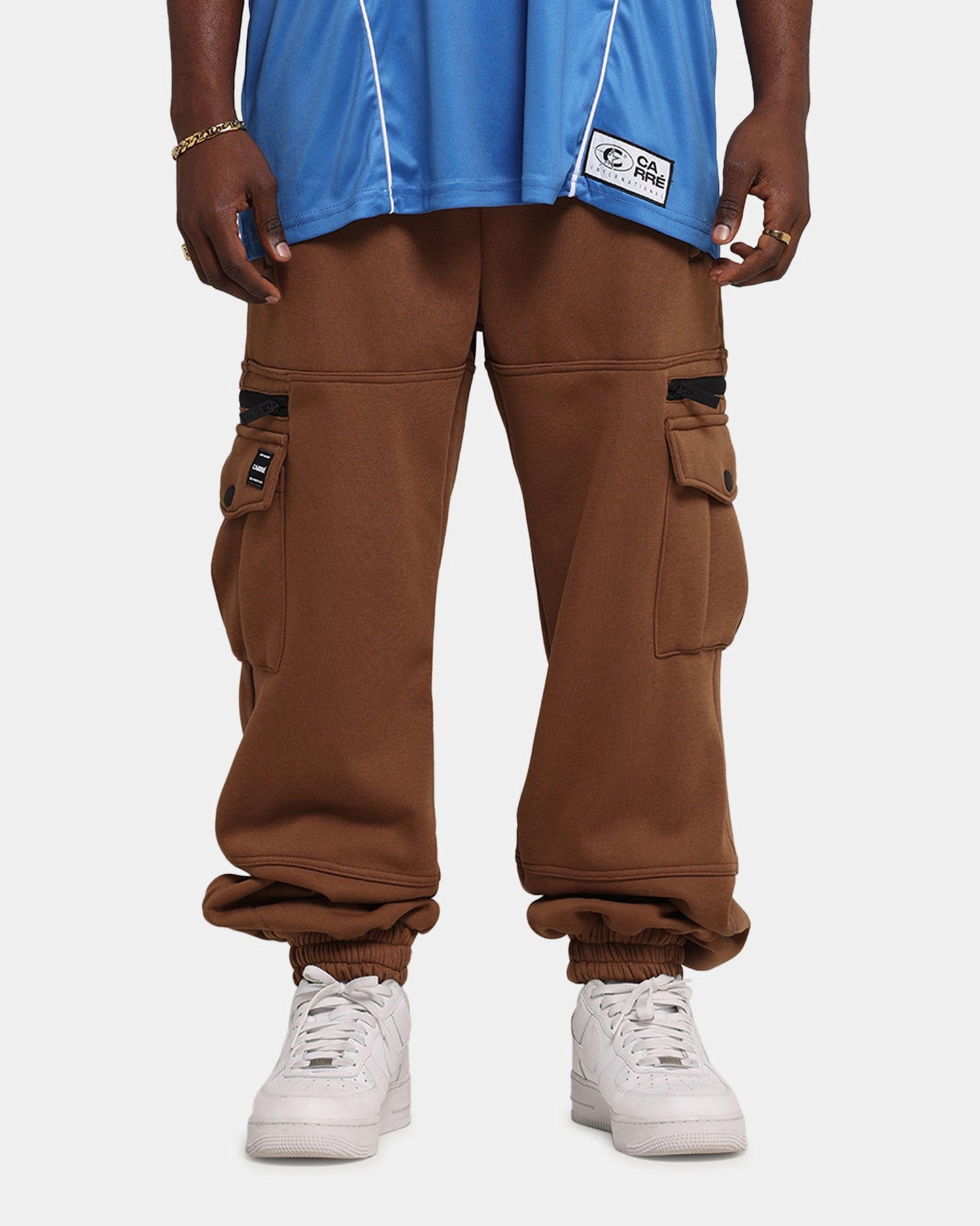 Carre Weathergear Trackpants Washed Brown Comfortable Wear Training Comfort