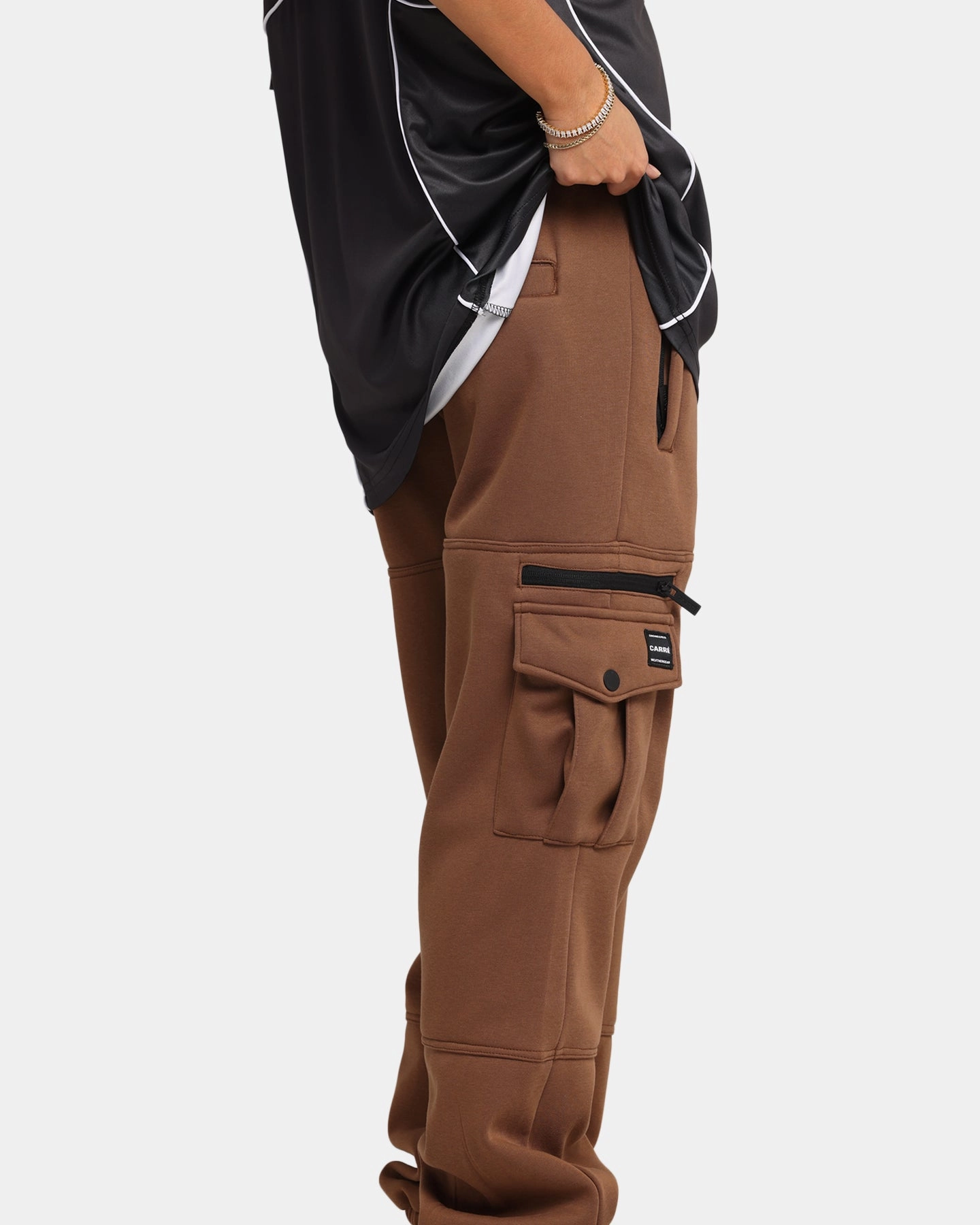 Performance Comfort GussetedCrotch Carre Weathergear Trackpants Washed Brown