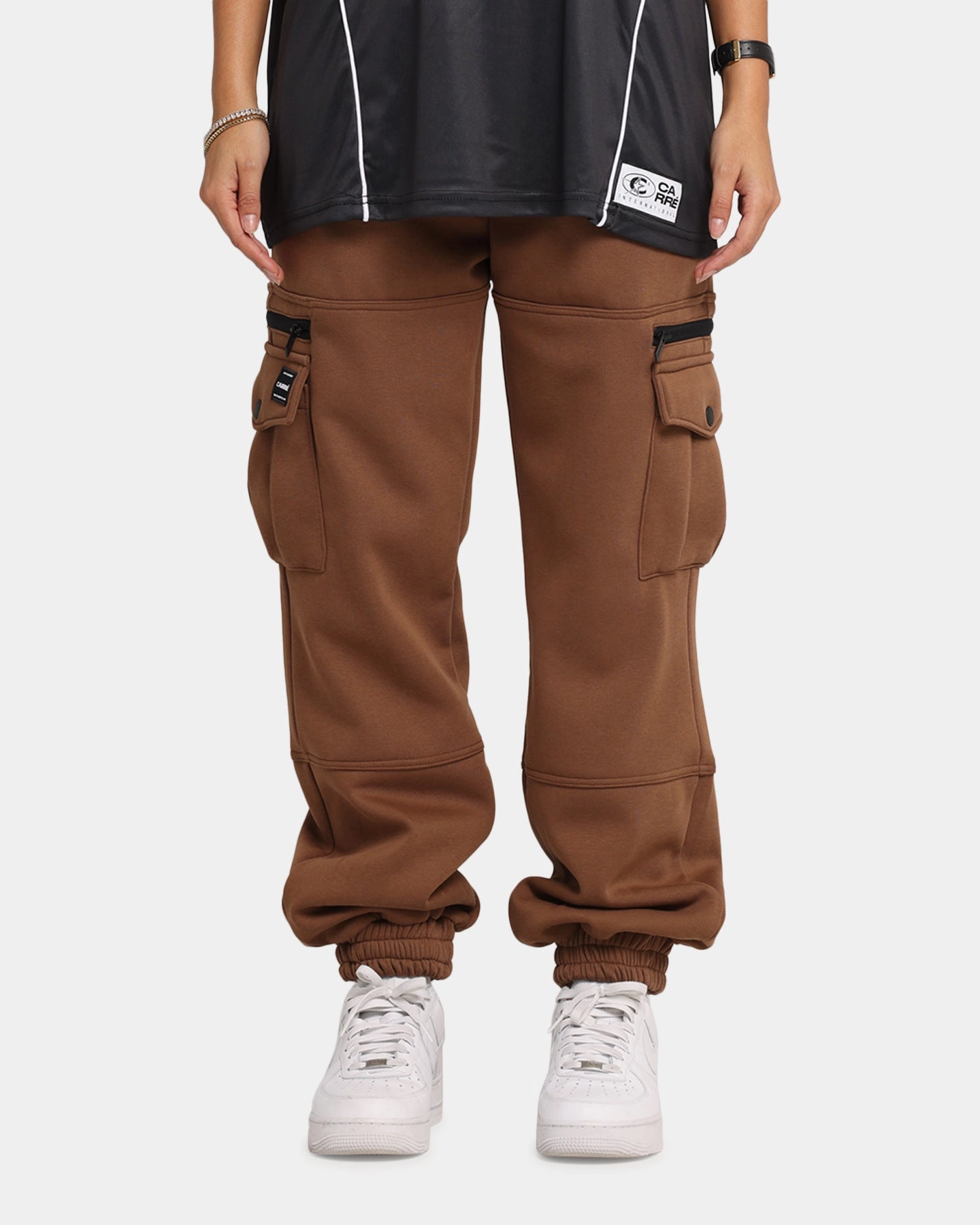 Abrasion Resistant Fabric Carre Weathergear Trackpants Washed Brown