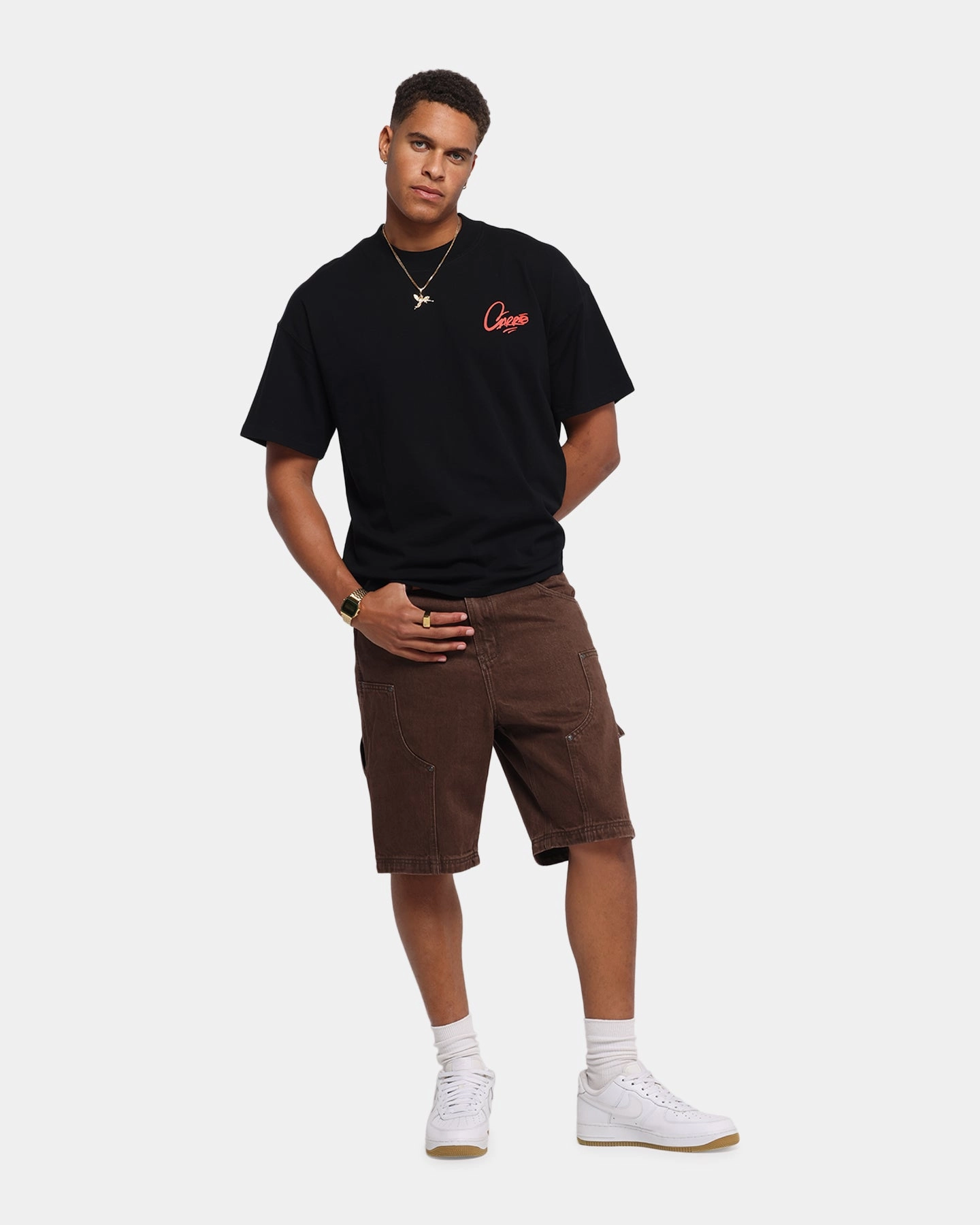Carre Weatherwear Carpenter Jorts Dark Brown GussetDesign