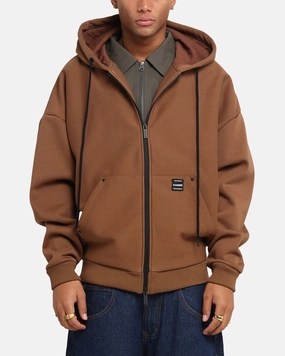 Carre Weatherwear Hoodie Brown Athletic Performance Fabric