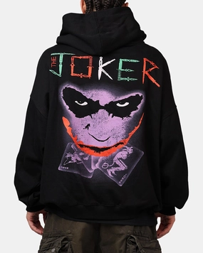 American Thrift X DC Batman The Joker Scars Premium Hoodie Black afternoon Outdoor Function