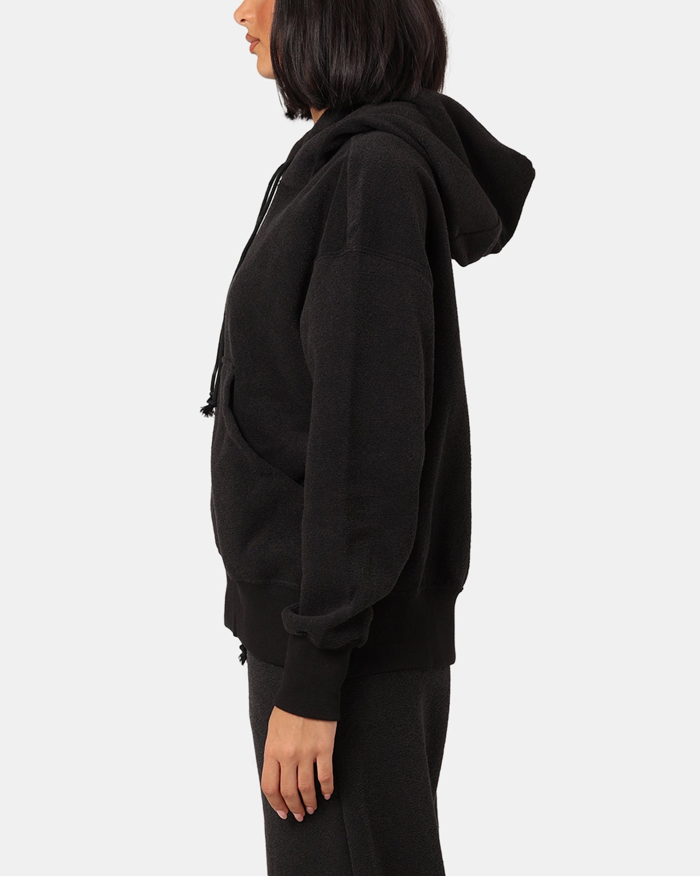 Nike Women's Sportswear Phoenix Plush Oversized Cosy Fleece Hoodie Black/Sail Outdoor Protection Benchmark