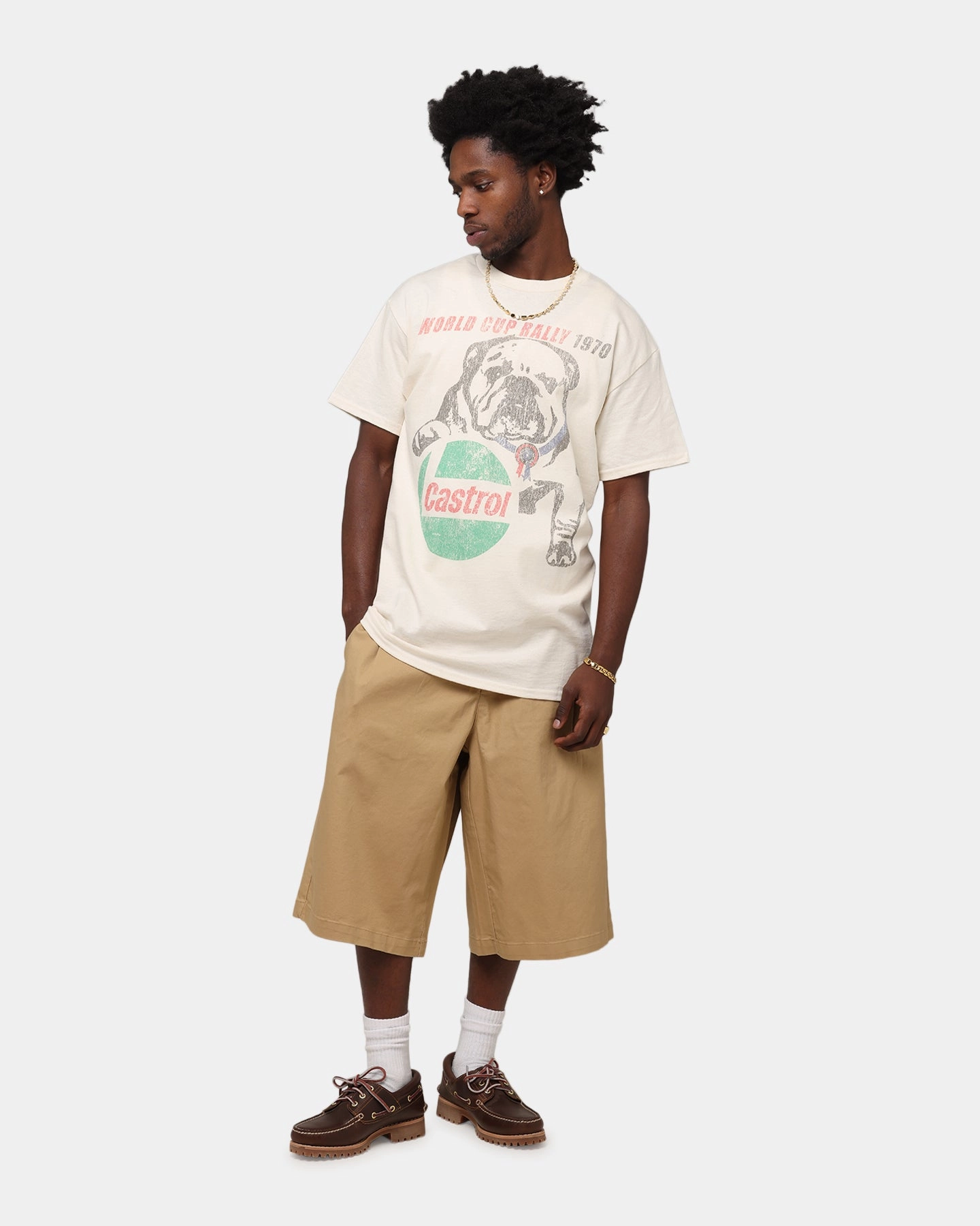 Active Fashion Modern Trend Look Castrol World Cup Rally T-Shirt Natural