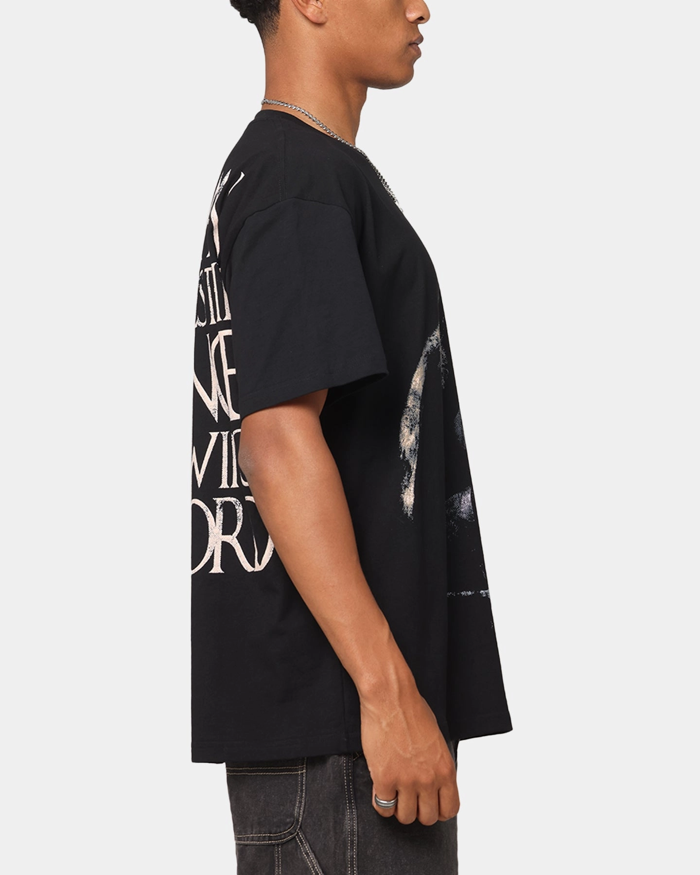 Goat Crew X Game Of Thrones Ned Stark Vintage T-Shirt Black Acidwash Seasonal Staple